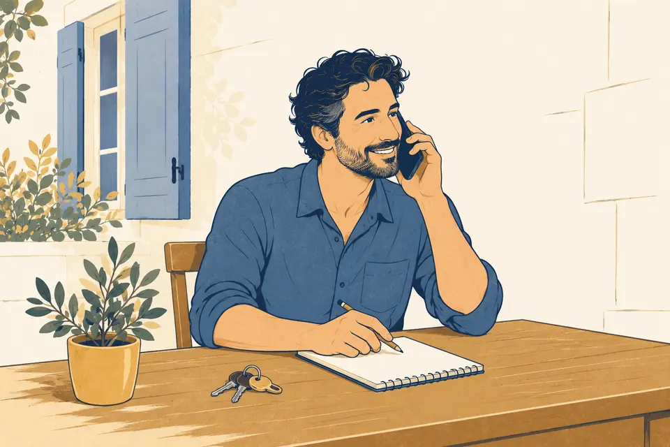 Illustration : un professionnel à votre écoute au téléphone.